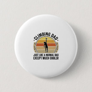 Climbing Dad Vintage Rock Climbing Shirt Design_1 6 Cm Round Badge
