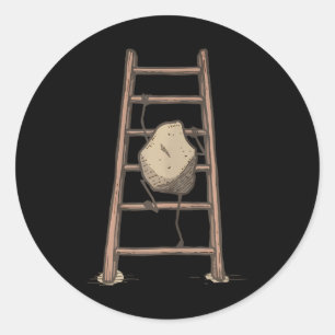 Climbing Definition A Rock Climb On Ladder Rock Classic Round Sticker