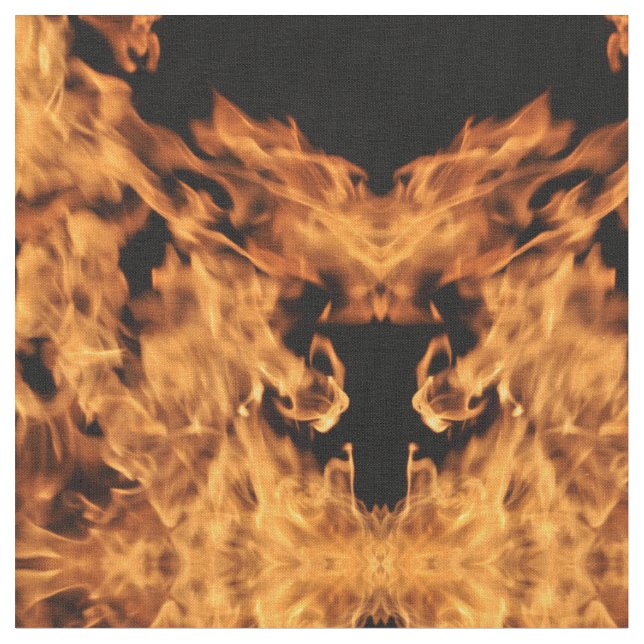 Climbing Flames Fabric (Close Up)