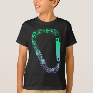 Climbing For Climber Bouldering Boys Caribener  T-Shirt