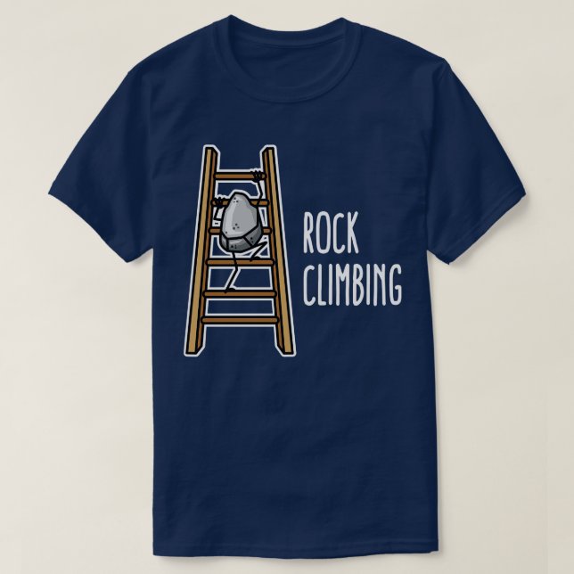 Climbing free climbing mountain carabiners climbin T-Shirt (Design Front)