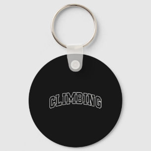 Climbing Funny Athletic Lettering Climber Coach Key Ring