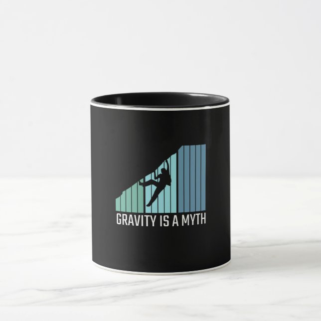 Climbing - Gravity Is a Myth Mug (Center)