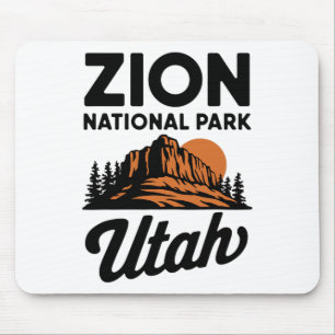 Climbing Hiking Camping Zion National Park Utah Ad Mouse Mat