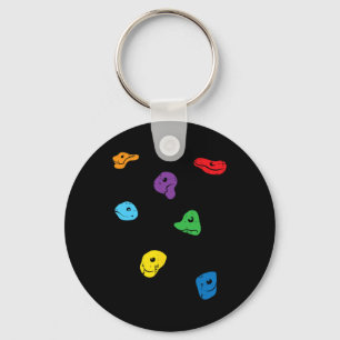 Climbing Holds Wall Rock Climber Bouldering Women  Key Ring