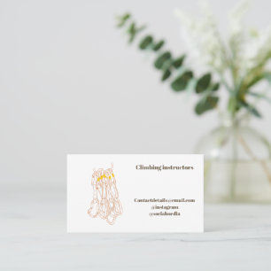 Climbing instructor business card