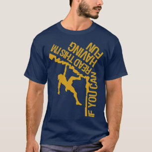 Climbing Inverted Text T-Shirt