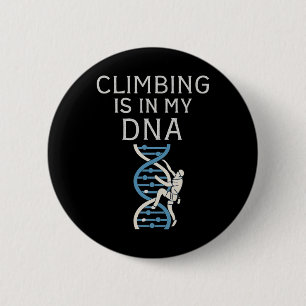 Climbing Is In My Dna Helix Graphic 6 Cm Round Badge