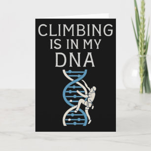 Climbing Is In My Dna Helix Graphic  Card