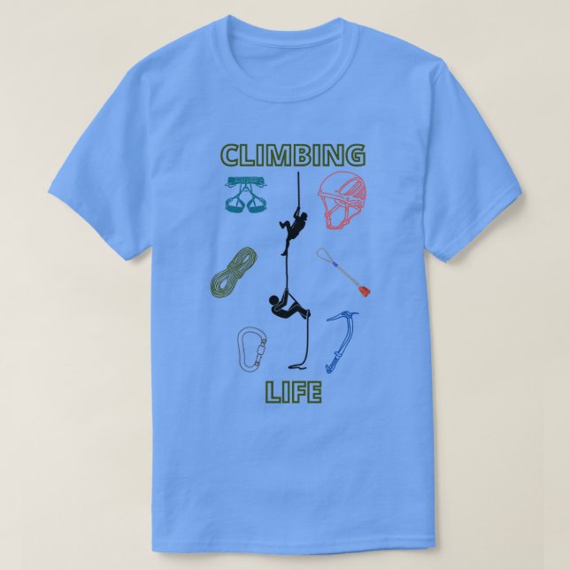 Climbing life Classic TShirt (Design Front)