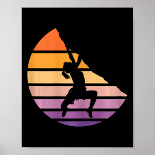 Climbing Lover Girl Rock Climbing Climb Like Girl Poster