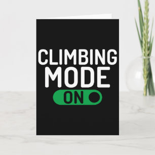 Climbing Mode On Tree Rock Climber Card