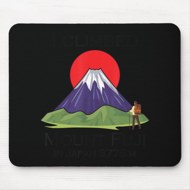 Climbing Mount Fuji  Mouse Mat (Front)