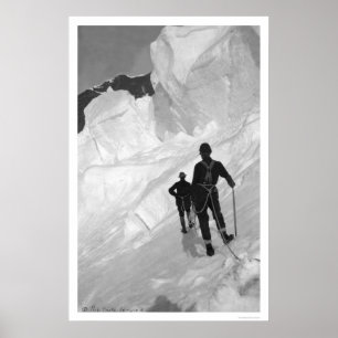 Climbing Mount McKinley Alaska 1906 Poster