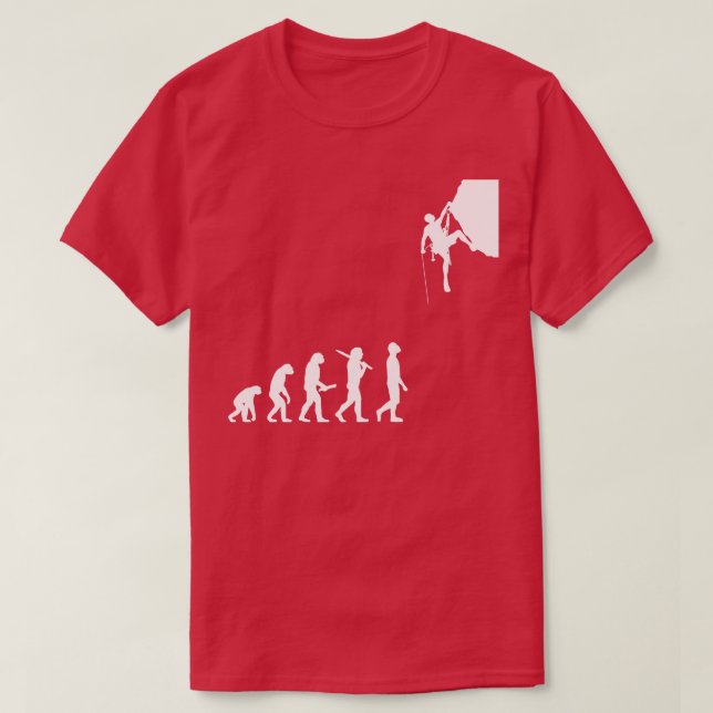 Climbing Mountain Climber Boulder Outfit Mountains T-Shirt (Design Front)