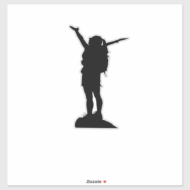 Climbing mountain girl silhouette (Sheet)