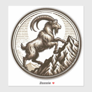 Climbing Mountain Goat Capricorn Birthday Zodiac