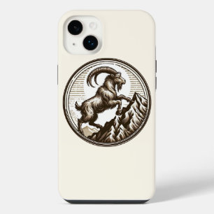 Climbing Mountain Goat Capricorn Birthday Zodiac iPhone 14 Plus Case