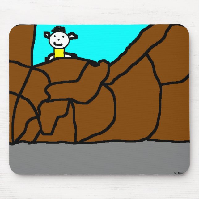 Climbing Mountain Mouse Mat (Front)