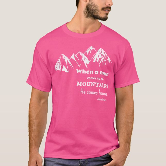 Climbing Mountain Rock Climber For Men T-Shirt (Front)