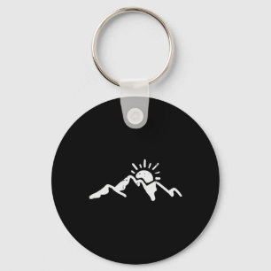 Climbing Mountain Sun Pocket Alpinism Climber Men Key Ring