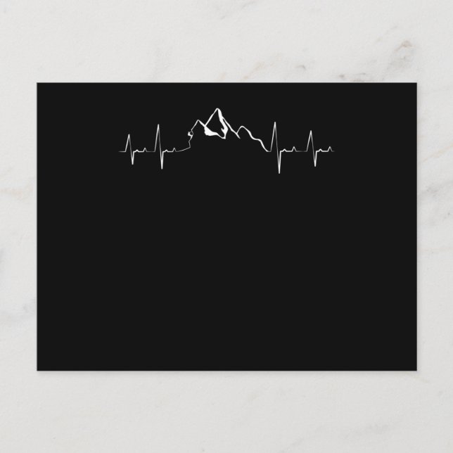 Climbing Mountains Heartbeat Postcard (Front)