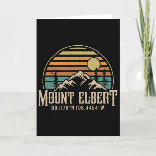 Climbing Mt. Elbert Colorado Mountain Mount Elbert Card