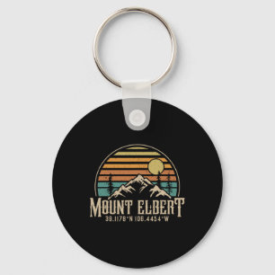 Climbing Mt. Elbert Colorado Mountain Mount Elbert Key Ring