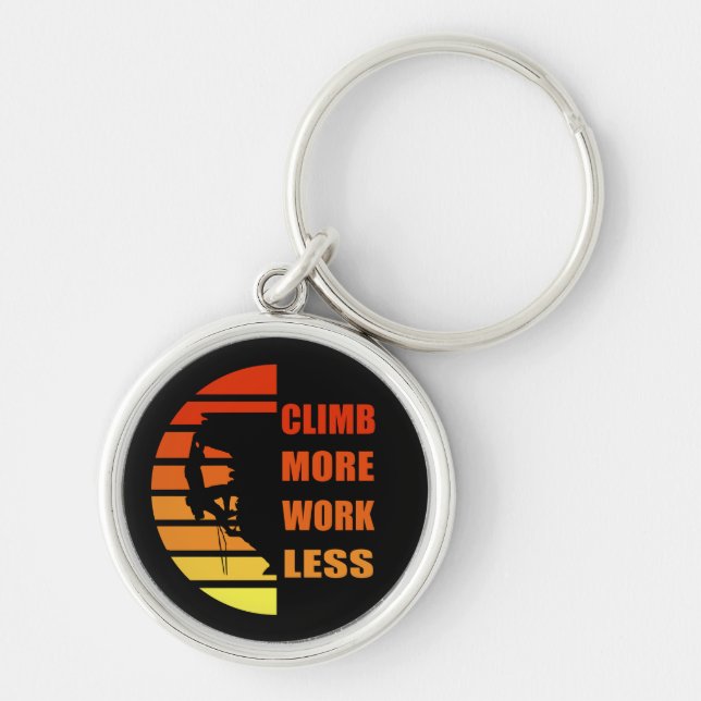 climbing quote for climbers key ring (Front)