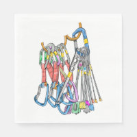 Climbing rack or quickdraws and wires