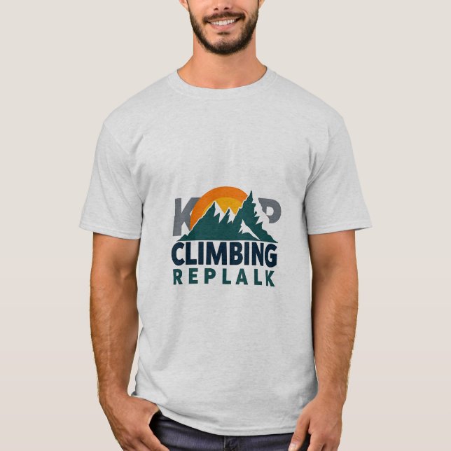 Climbing Replak Adventure Design  T-Shirt (Front)