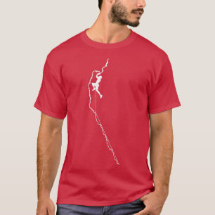 Climbing  Rock Mountain Climber Bouldering Tee Gif