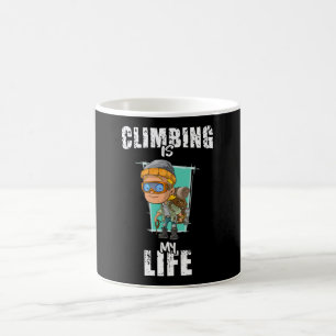 Climbing Rock Mountains Climb Climber Gift Idea Coffee Mug