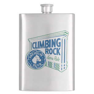 Climbing Rock (Parody) Hip Flask
