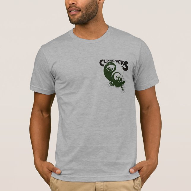 Climbing Rocks Lizard T-Shirt (Front)
