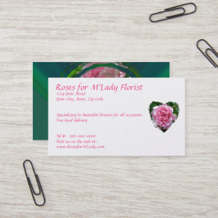 Climbing Rose Coordinating Items Business Card