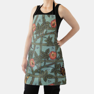 Climbing Rose & Small Bird, William Morris Apron
