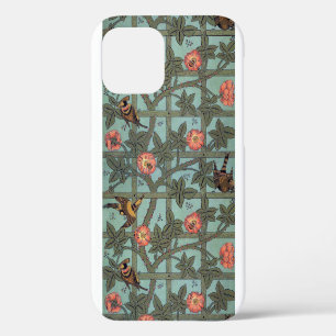 Climbing Rose & Small Bird, William Morris iPhone 12 Case