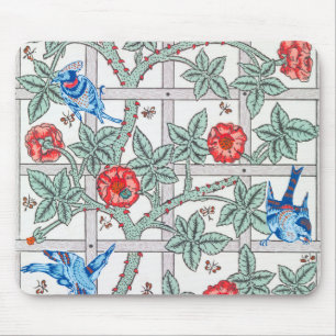 Climbing Rose & Small Bird, William Morris Mouse Mat
