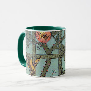 Climbing Rose & Small Bird, William Morris Mug