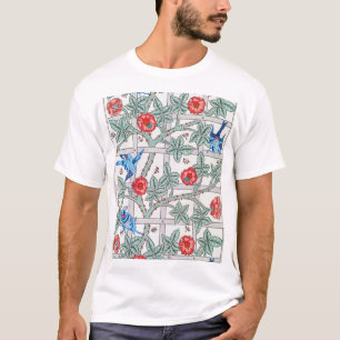 Climbing Rose & Small Bird, William Morris T-Shirt