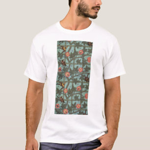 Climbing Rose & Small Bird, William Morris T-Shirt