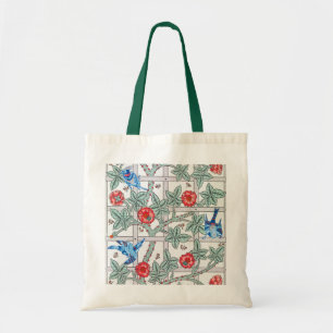 Climbing Rose & Small Bird, William Morris Tote Bag