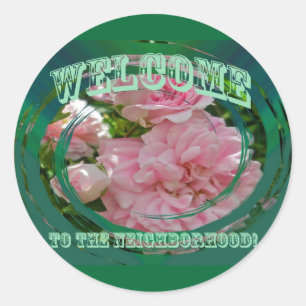 Climbing Rose Welcome to Neighbourhood Sticker