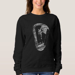 Climbing silhouette bouldering mountaineering Prem Sweatshirt