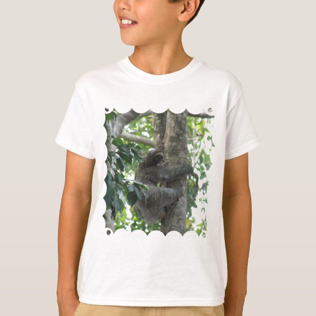 Climbing Sloth Youth T-Shirt (Front)