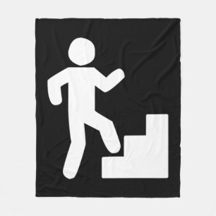 Climbing Stairs Tribute Workout   Fleece Blanket