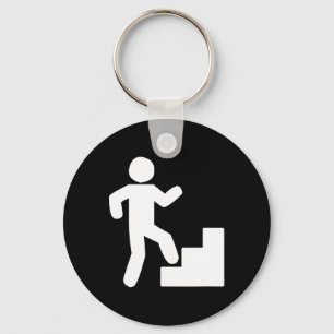 Climbing Stairs Tribute Workout Key Ring