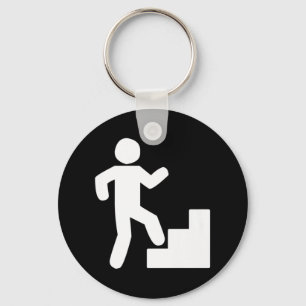 Climbing Stairs Tribute Workout Key Ring