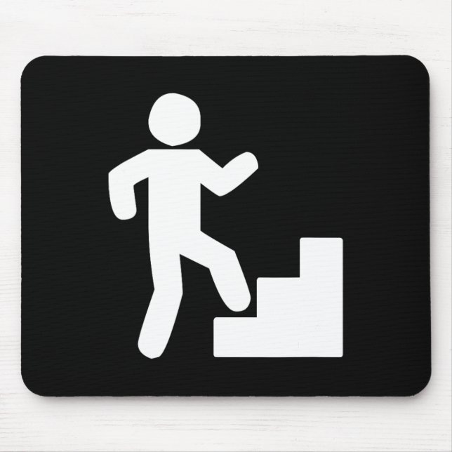 Climbing Stairs Tribute Workout  Mouse Mat (Front)